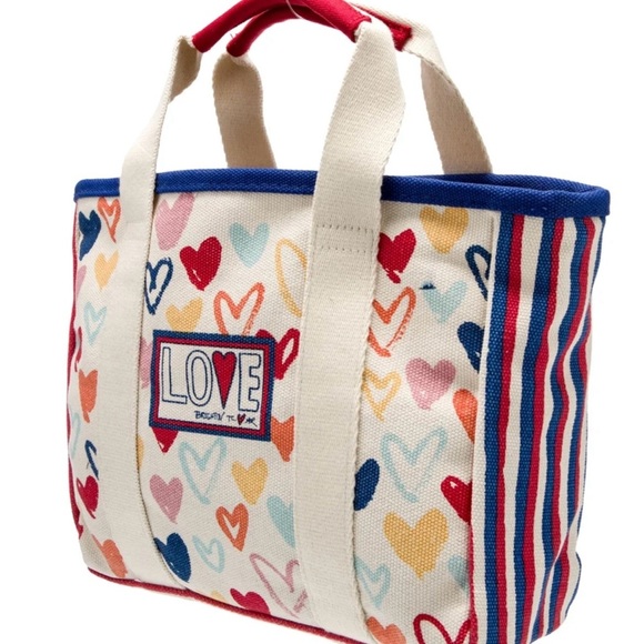 Brighton Red and Blue Heart Totes - Picture 2 of 10